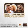 Custom Photo Someone Little Loves You Big - Family Personalized Custom Car Visor Clip - Father's Day, Gift For Dad, Grandpa
