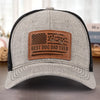 Raised By Paws, Loved By All - Dog Personalized Custom Leather Patch Hat - Father's Day, Gift For Pet Owners, Pet Lovers