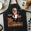 Custom Photo The Grillfather - Family Personalized Custom Apron - Father's Day, Gift For Dad, Grandpa
