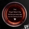 Custom Photo From Your Troublemakers - Family Personalized Custom Whiskey Glass With Bottom And Side Engraving - Father's Day, Gift For Dad, Grandpa