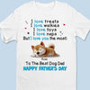 Dad, You're My Favorite Walk Buddy - Dog Personalized Custom Unisex T-shirt, Premium T-shirt, Hoodie - Father's Day, Gift For Dad, Pet Owners, Pet Lovers