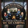 Camp, Chill, Repeat - Camping Personalized Custom Shaped Home Decor Wood Sign - House Warming Gift For Best Friends, BFF, Camping Lovers