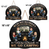 Camp, Chill, Repeat - Camping Personalized Custom Shaped Home Decor Wood Sign - House Warming Gift For Best Friends, BFF, Camping Lovers