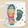 Following In Your Footsteps - Family Personalized Custom 3D Inflated Effect Printed Mug - Father's Day, Gift For Dad, Grandpa