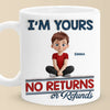 We Are Yours, No Returns No Refunds - Family Personalized Custom 3D Inflated Effect Printed Mug - Father's Day, Gift For Dad, Grandpa