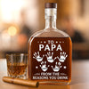 To My Forever Hero - Family Personalized Custom Whiskey Bottle - Father's Day, Gift For Dad, Grandpa