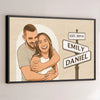 Custom Photo One Love, One Story, Always Us - Couple Personalized Custom Horizontal Poster - Gift For Husband Wife, Anniversary