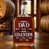 First Dad Now The Favorite - Family Personalized Custom Whiskey Bottle - Father's Day, Gift For Dad, Grandpa