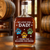 You're Our Favorite Hooman - Dog & Cat Personalized Custom Whiskey Bottle - Father's Day, Gift For Dad, Pet Owners, Pet Lovers