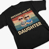 Proud Dad Of An Awesome Girl - Family Personalized Custom Unisex T-shirt, Premium T-shirt, Hoodie - Father's Day, Gift For Dad