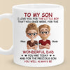I See The Best Parts Of Me In You - Family Personalized Custom Mug - Father's Day, Gift For Son