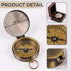 Custom Photo Love Rides With You - Couple Personalized Custom Compass - Gift For Husband Wife, Anniversary