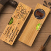 No Measure For Our Love - Couple Personalized Custom Engraved Wooden Bottle Opener With Built-in Spirit Level - Gift For Husband Wife, Anniversary