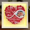 Custom Photo Holding Hands Through Every Season - Couple Personalized Custom Flower Shadow Box With LED - Gift For Husband Wife, Anniversary
