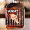 Power, Love, Legacy - Family Personalized Custom Whiskey Bottle - Father's Day, Gift For Dad, Grandpa
