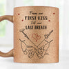 From Our First Kiss To Our Last Breath - Couple Personalized Custom Metallic Mug - Gift For Husband Wife, Anniversary