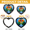 Lovebirds For Life - Couple Personalized Window Hanging Suncatcher Ornament - Gift For Husband Wife, Anniversary
