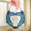 The Leash Is Empty, But My Heart Is Full - Memorial Personalized Window Hanging Suncatcher Ornament - Sympathy Gift For Pet Owners, Pet Lovers