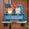 Cat Planning Escape With A Truck - Cat Personalized Custom Home Decor Wood Sign - House Warming Gift For Pet Owners, Pet Lovers