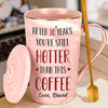 A Love That Never Fades - Couple Personalized Custom 14oz Marble Mug - Gift For Husband Wife, Anniversary
