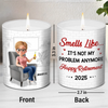 Custom Smokeless Scented Candle - Personalized Retirement Gifts For Women, Men - Off The Clock Life