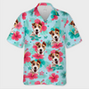 Custom Photo Unisex Tropical Hawaiian Aloha Shirt - Personalized Summer Vacation And Travel Gifts For Dog Cat Lovers, Dog Dad And Mom, Cat Owners - Summer With My Fur Buddy