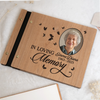 Custom Photo Wooden Scrapbook - Personalized Memorial Sympathy Gifts For Loss Of Mom, Dad - Together In Memory