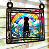 Custom Window Hanging Suncatcher Ornament - Personalized Pet Memorial Gifts For Dogs - Heart Full Of Memories