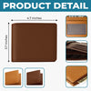 Custom Engraved Bifold Leather Wallet Two Sides - Personalized Anniversary Wedding Gifts For Husband And Wife, Him And Her - Love You And Forever Yours