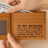 Custom Engraved Bifold Leather Wallet Two Sides - Personalized Anniversary Wedding Gifts For Husband And Wife, Him And Her - Love You And Forever Yours