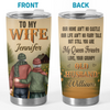 Custom Tumbler - Personalized Anniversary Wedding Gifts For Husband And Wife, Him And Her - Love Never Gets Old