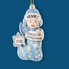 Custom Acrylic Ornament - Personalized Christmas Baby Shower, Gender Reveal Gifts For New Moms, New Dads, New Parents - Little Bundle, Big Holiday Sparkle