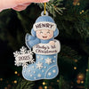 Custom Acrylic Ornament - Personalized Christmas Baby Shower, Gender Reveal Gifts For New Moms, New Dads, New Parents - Little Bundle, Big Holiday Sparkle