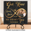 Custom Photo You Stole My Heart, But I’ll Let You Keep It - Couple Personalized Custom Square Shaped Stone With Stand - Gift For Husband Wife, Anniversary