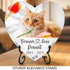 Custom Photo Things End, But Memories Last Forever - Memorial Personalized Custom Heart Shaped Memorial Stone - Sympathy Gift For Pet Owners, Pet Lovers