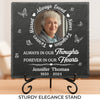 Custom Photo Not A Day Goes By That You Are Not Missed - Memorial Personalized Custom Square Shaped Memorial Stone - Sympathy Gift For Family Members