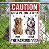 Custom Home Decor Metal Sign - Personalized Birthday Gifts For Dog Lovers, Dog Dad And Mom - Woof Patrol On Duty