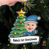 Custom Photo Let's Rock Around The Christmas Tree And Make Merry Memories - Family Personalized Custom Ornament - Acrylic Custom Shaped - Christmas Gift For Baby Kids, Newborn Baby