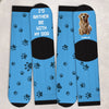 Custom Crew Socks - Personalized Birthday Gifts For Dog Lovers, Dog Dad And Mom - Chillin’ With My Fur Buddy