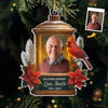 Custom Photo Acrylic Ornament - Personalized Memorial Sympathy Gifts For Loss Of Mom, Dad - Guided By Your Light