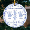 Custom Ceramic Ornament - Personalized Christmas Birthday Gifts For Mom, Dad, Kids - Where Love Lives