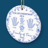 Custom Ceramic Ornament - Personalized Christmas Birthday Gifts For Mom, Dad, Kids - Where Love Lives