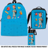 Custom Photo Kids Backpack, Water Bottle, Lunch Bag - Personalized Back To School Gifts For Kids - Hydrate For Learning And Play
