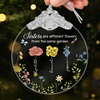 Custom Glass Ornament - Personalized Christmas Best Friend Birthday Gifts For Women, Besties, Sisters, BFF - Blooming Together