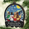 Custom Wood Ornament - Personalized Best Friend Christmas Birthday Gifts For Women, Besties, Sisters, BFF - Friends Until The Stars Fade