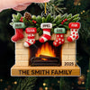 Custom Acrylic Ornament - Personalized Christmas Birthday Gifts For Mom, Dad, Kids - Our Merry Stockings