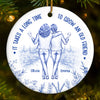Custom Ceramic Ornament - Personalized Best Friend Christmas Birthday Gifts For Women, Besties, Sisters, BFF - Friendship That Ages Like Fine Wine
