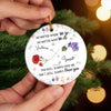 Custom Ceramic Ornament - Personalized Best Friend Christmas Birthday Gifts For Women, Besties, Sisters, BFF - Different Paths, Same Bond