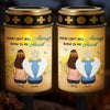 Custom Solar Stake Lights - Personalized Memorial Sympathy Gifts For Loss Of Mom, Dad - Still By My Side, Just Out Of Sight