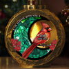 Custom Candlelight Lantern Ornament - Personalized Christmas Memorial Sympathy Gifts For Loss Of Mom, Dad - Still By My Side, Just Out Of Sight